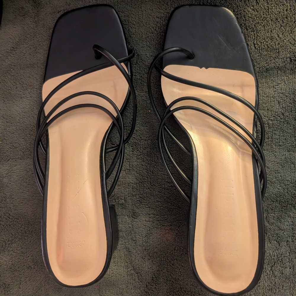 Elegant Black Strappy Sandals